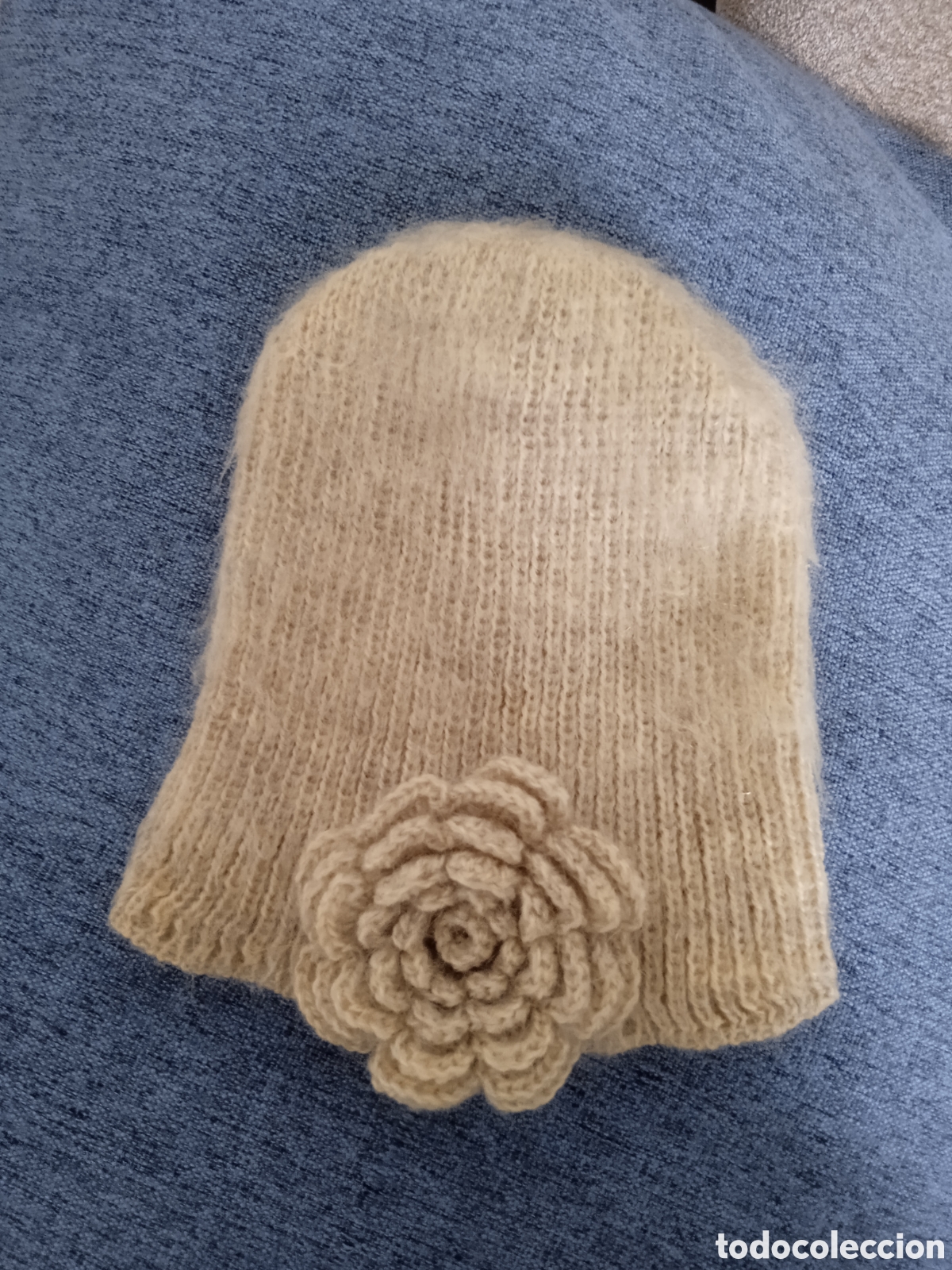 Antig&uuml;edades: Casquete vintage beige - Foto 1