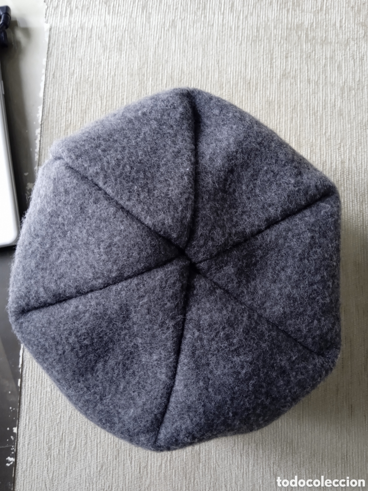 Antig&uuml;edades: Gorro gris vintage nuevo - Foto 5