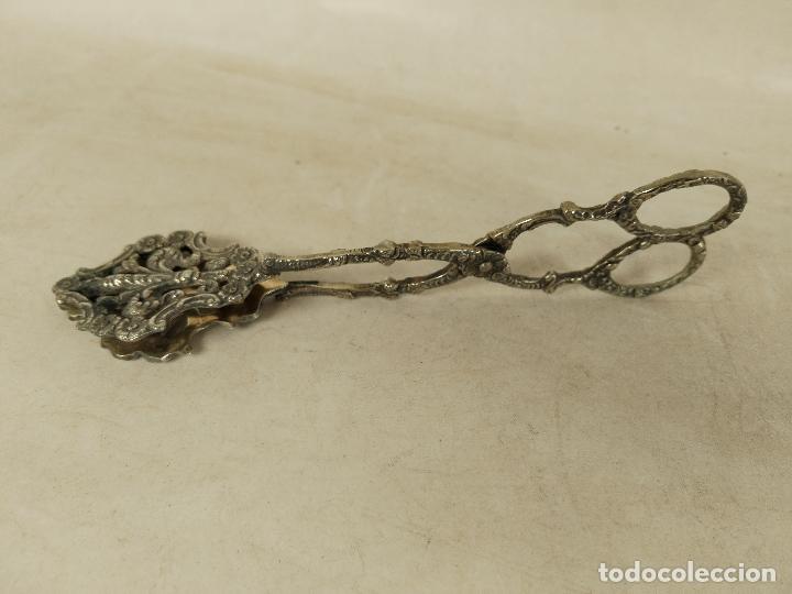 Antig&uuml;edades: tijeras de servir plateadas - Foto 5