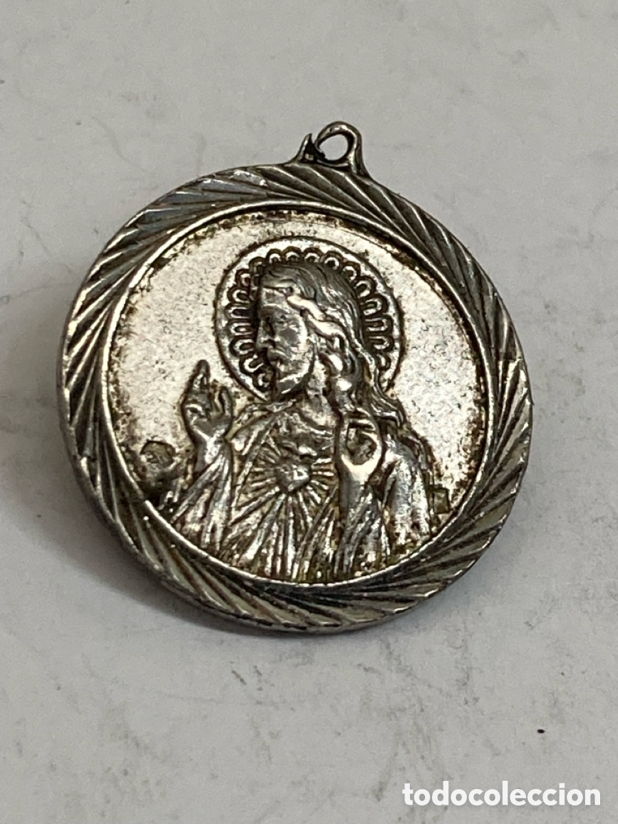 Antig&uuml;edades: Medalla de plata religiosa C80 - Foto 1