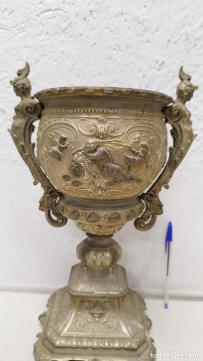 Antig&uuml;edades: Antiguo Copon copa,tipo Macetero.Siglo XIX - Foto 4