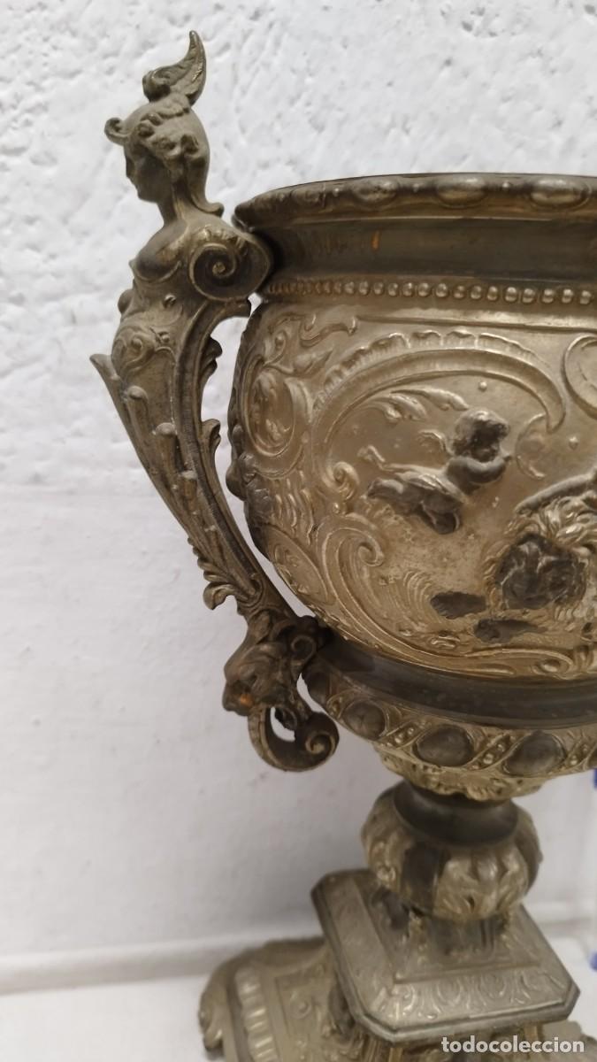 Antig&uuml;edades: Antiguo Copon copa,tipo Macetero.Siglo XIX - Foto 5