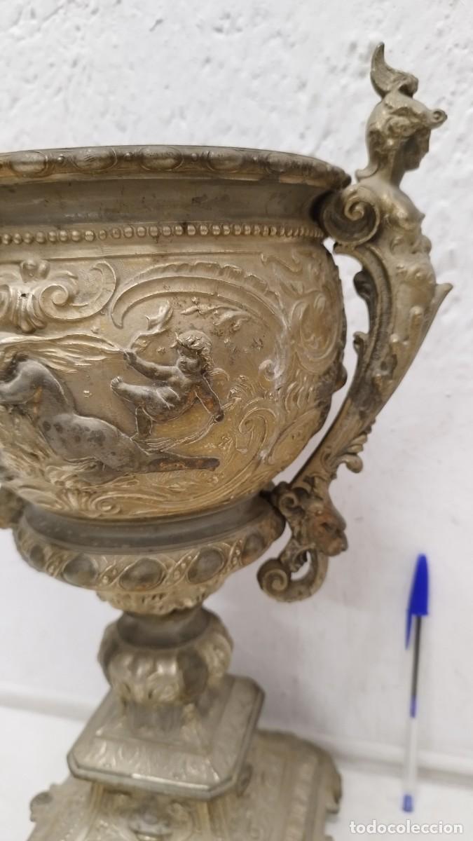 Antig&uuml;edades: Antiguo Copon copa,tipo Macetero.Siglo XIX - Foto 7