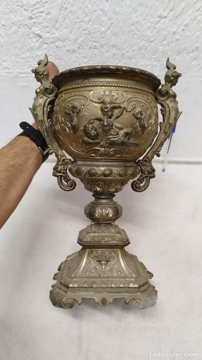 Antig&uuml;edades: Antiguo Copon copa,tipo Macetero.Siglo XIX - Foto 14