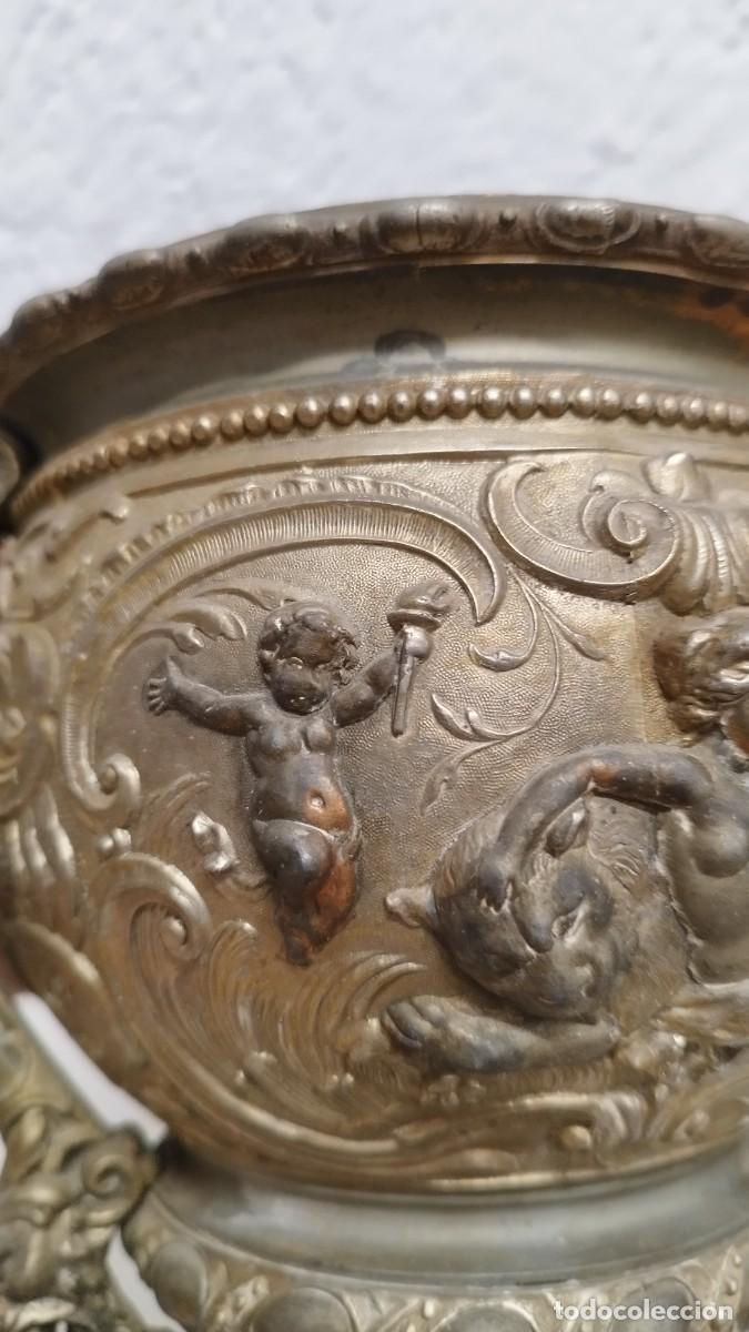 Antig&uuml;edades: Antiguo Copon copa,tipo Macetero.Siglo XIX - Foto 15