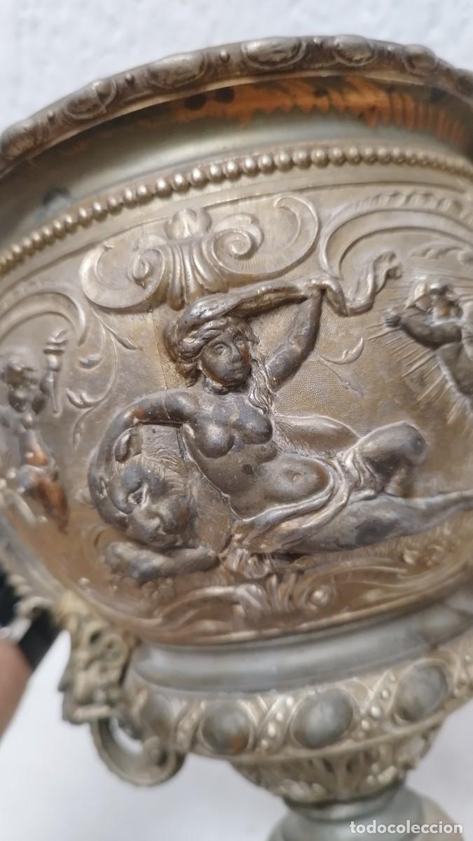 Antig&uuml;edades: Antiguo Copon copa,tipo Macetero.Siglo XIX - Foto 16