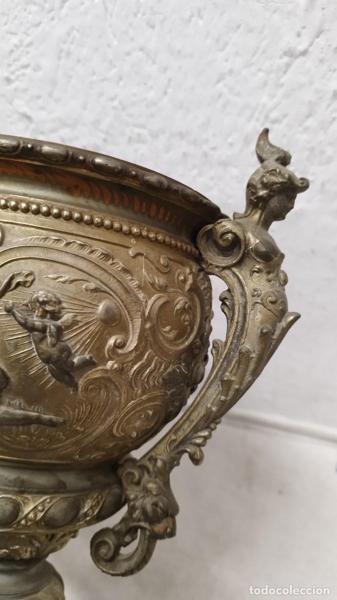 Antig&uuml;edades: Antiguo Copon copa,tipo Macetero.Siglo XIX - Foto 17