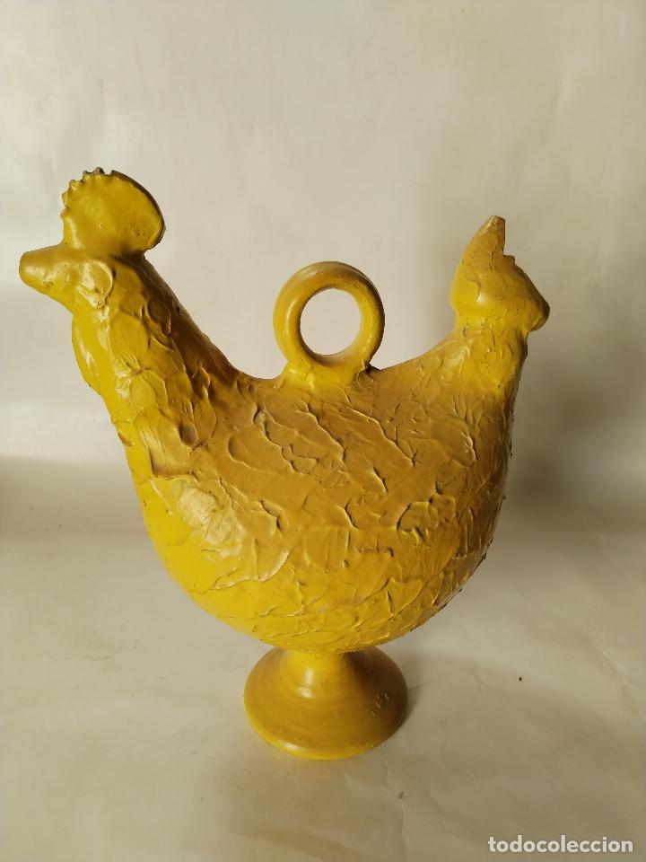 Antig&uuml;edades: botijo de gallo amarillo - Foto 4