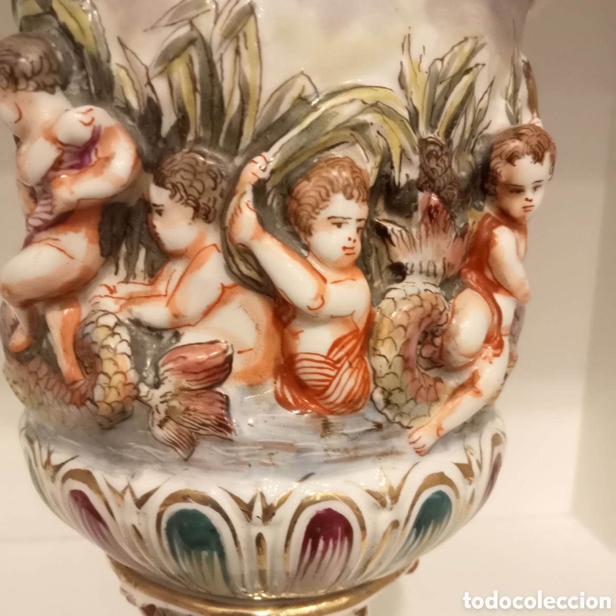 Antig&uuml;edades: CAPODIMONTE. JARRON - Foto 2