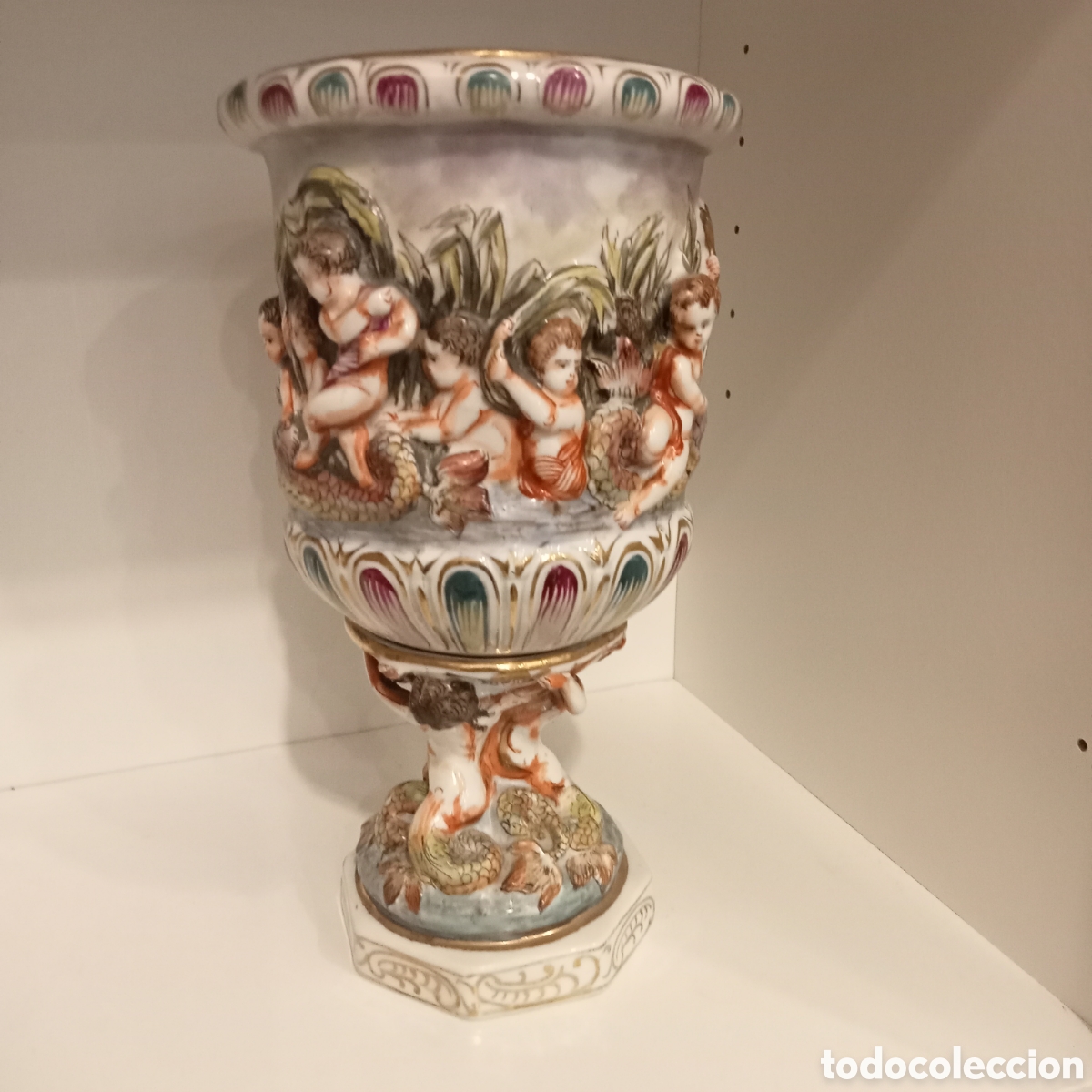 Antig&uuml;edades: CAPODIMONTE. JARRON - Foto 1