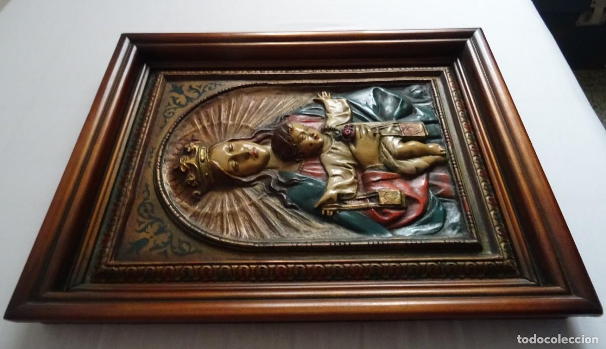 Antig&uuml;edades: Retablo antiguo de la vigen del Carmen - Foto 5