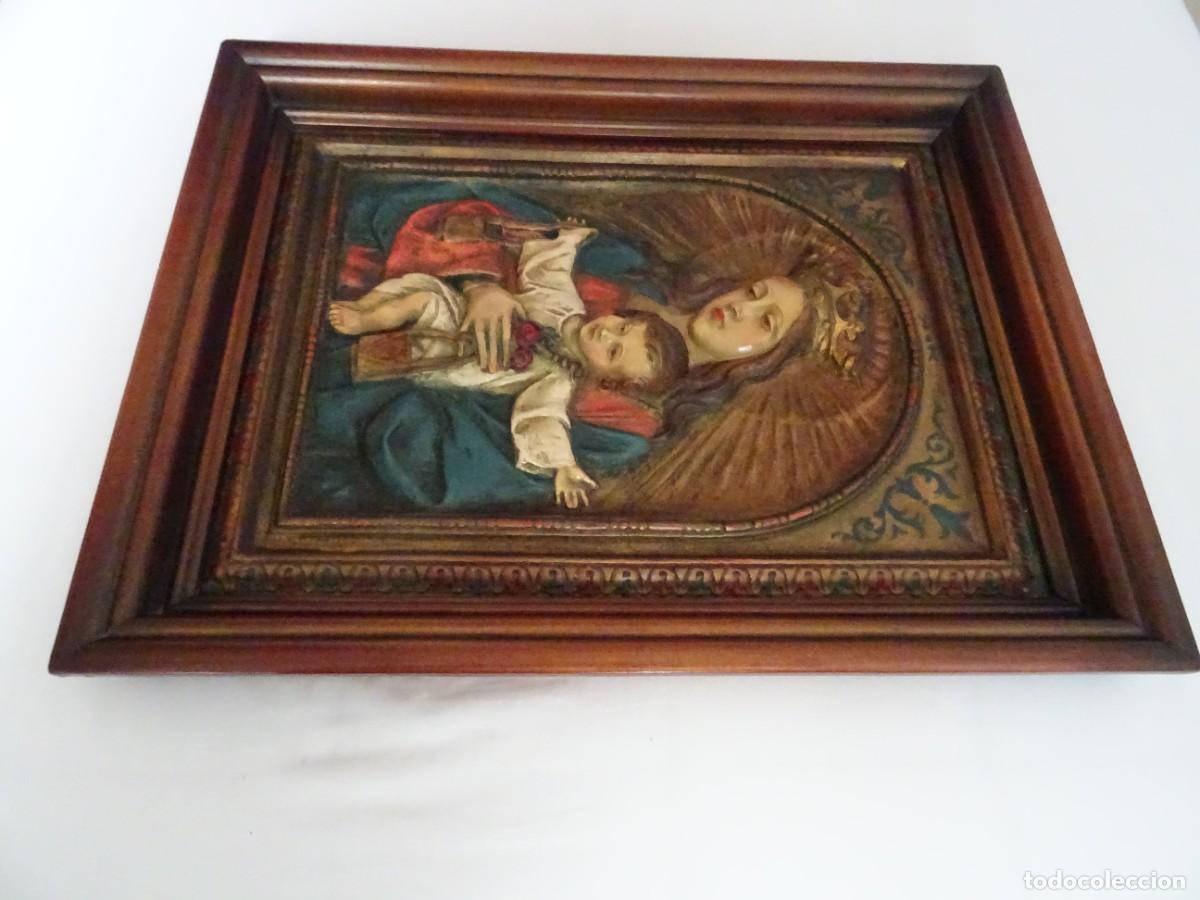 Antig&uuml;edades: Retablo antiguo de la vigen del Carmen - Foto 6