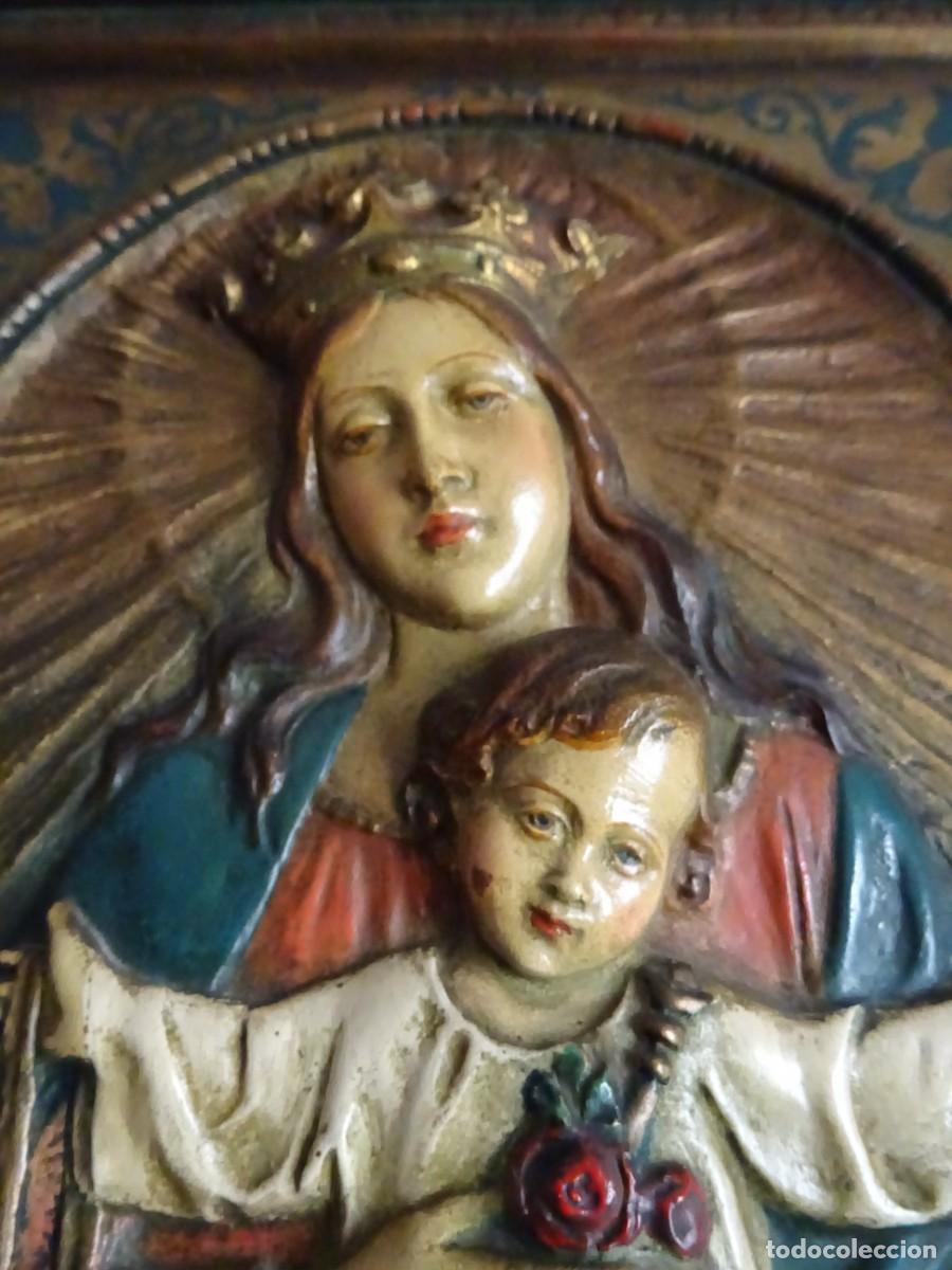 Antig&uuml;edades: Retablo antiguo de la vigen del Carmen - Foto 9