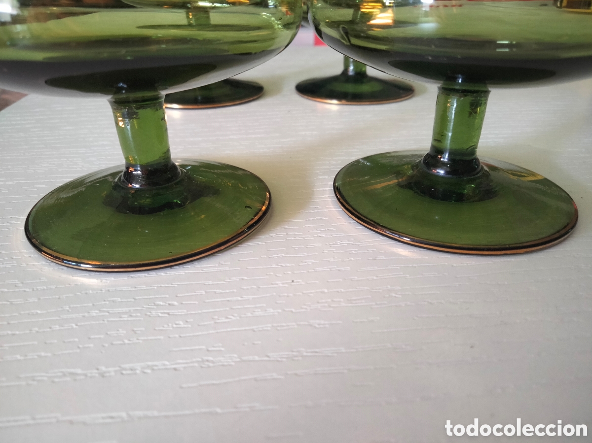 Antig&uuml;edades: Set 4 copas licor antiguas - Foto 4