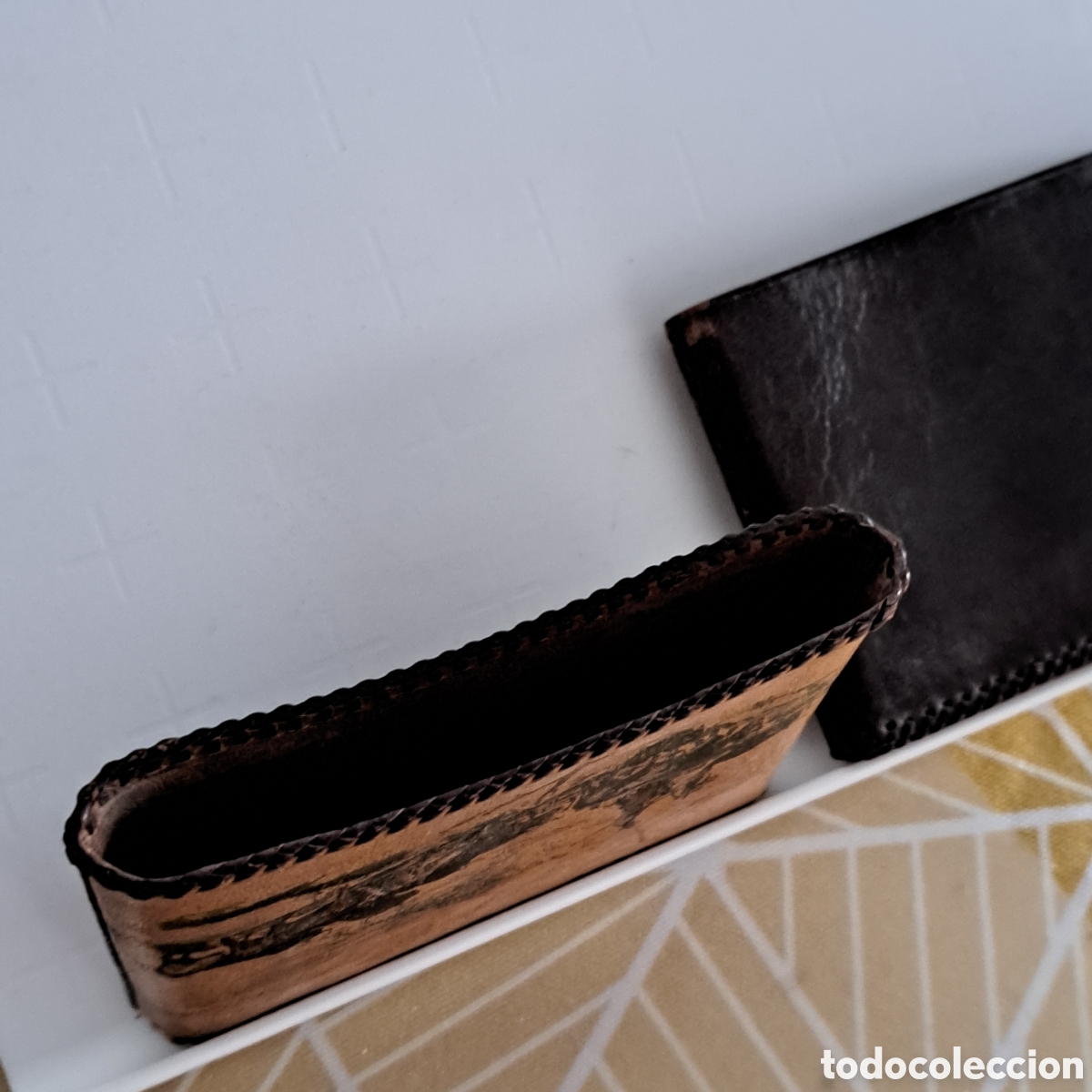Antig&uuml;edades: ANTIQUISIMA PITILLERA DE CUERO. REF S1 C TRASTBAJ - Foto 3