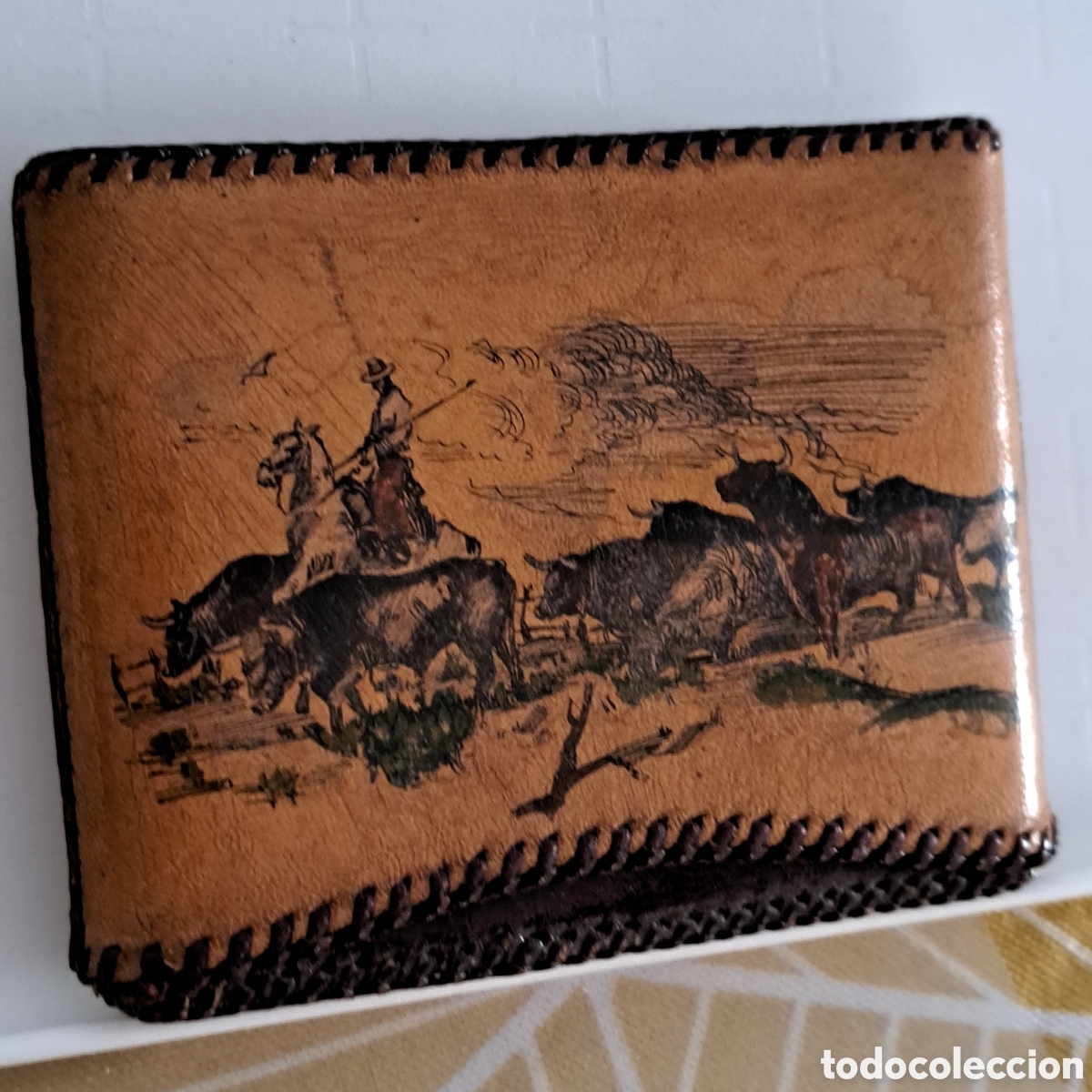 Antig&uuml;edades: ANTIQUISIMA PITILLERA DE CUERO. REF S1 C TRASTBAJ - Foto 1