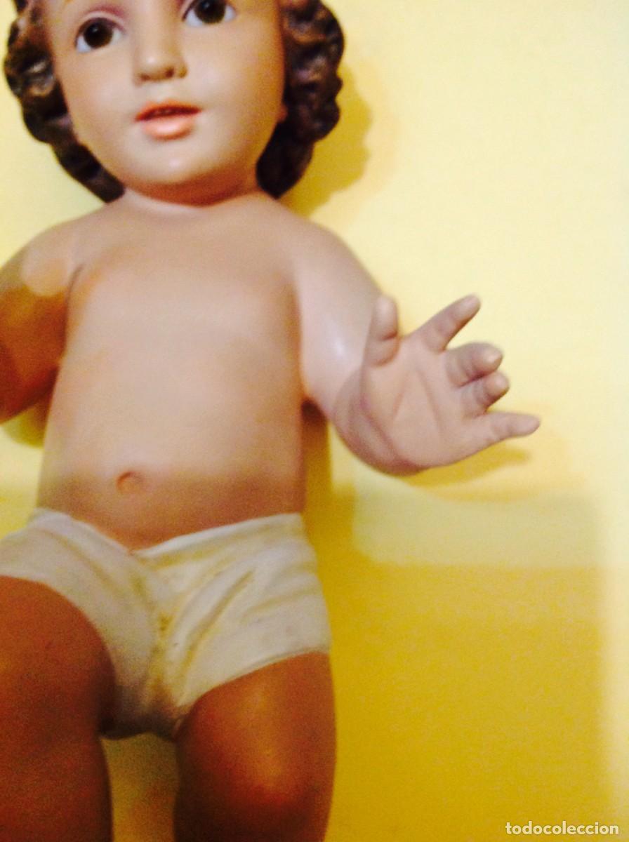 Antig&uuml;edades: Ni&ntilde;o Jes&uacute;s De Olot Medida 37CM - Foto 1