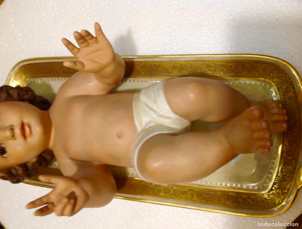 Antig&uuml;edades: Ni&ntilde;o Jes&uacute;s De Olot Medida 37CM - Foto 2