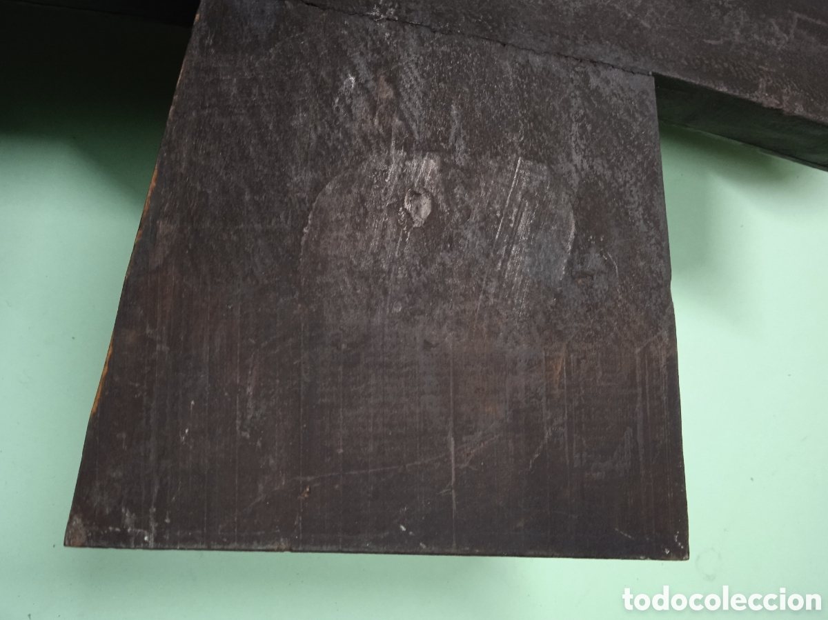 Antig&uuml;edades: Crucifijo de madera 45cm - Foto 15