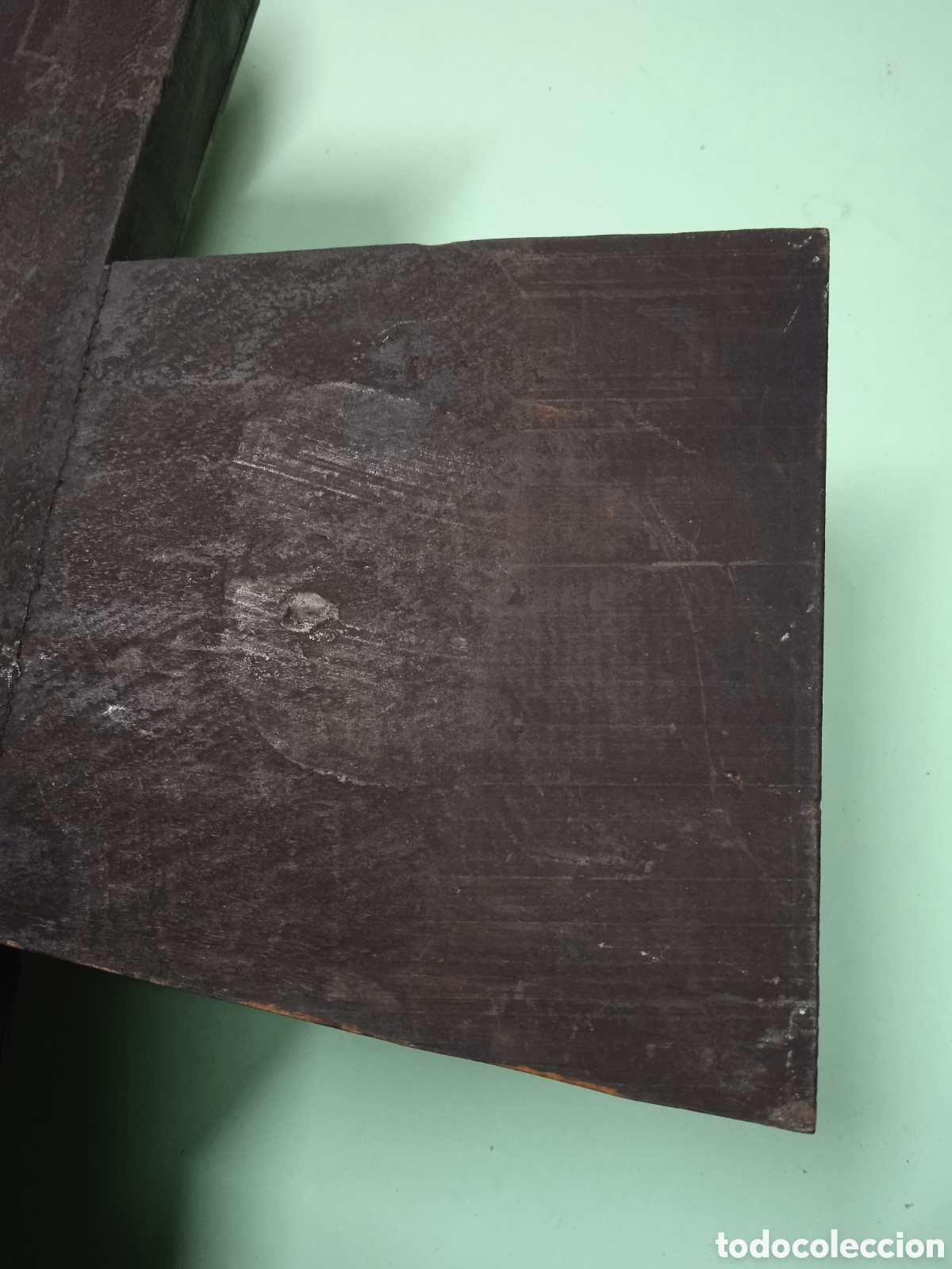 Antig&uuml;edades: Crucifijo de madera 45cm - Foto 16