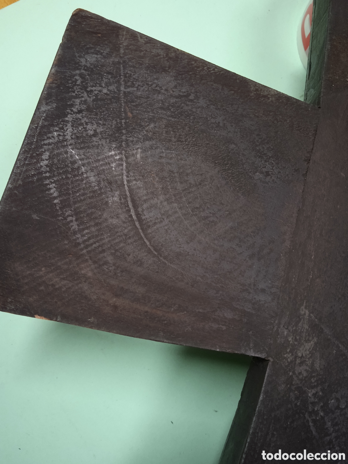 Antig&uuml;edades: Crucifijo de madera 45cm - Foto 18