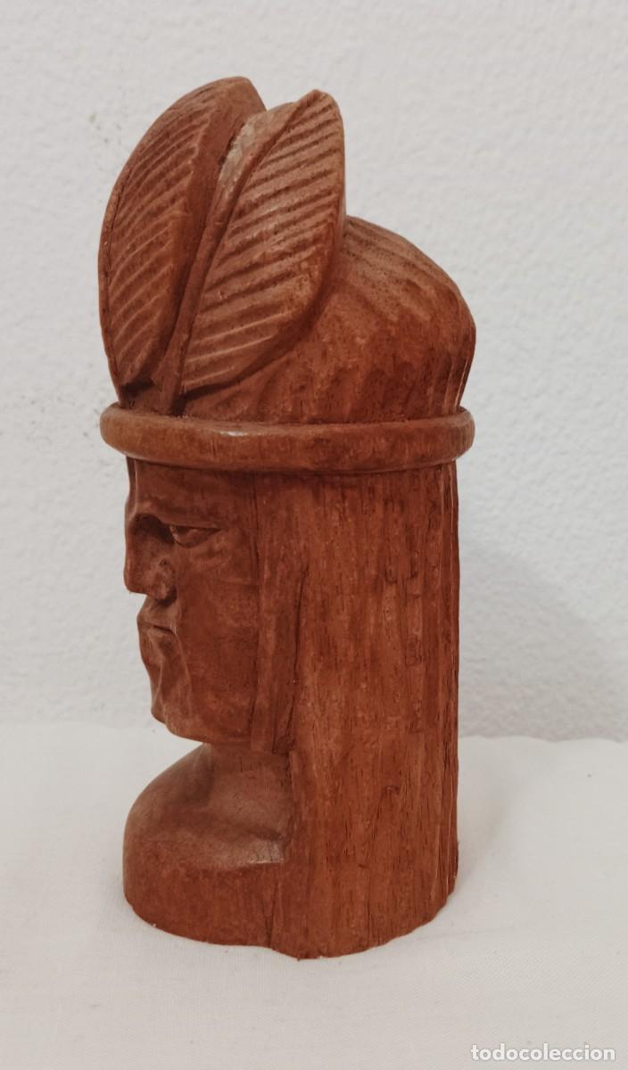 Antig&uuml;edades: INDIO TALLADO EN MADERA - Foto 2