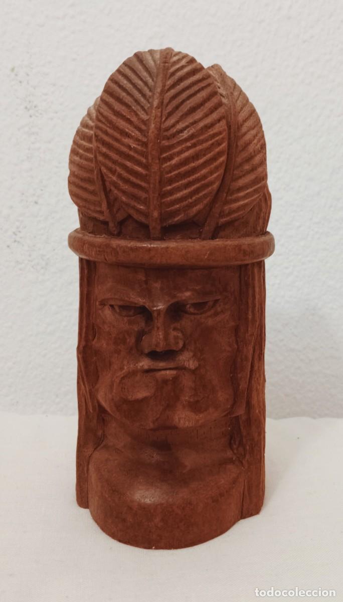 Antig&uuml;edades: INDIO TALLADO EN MADERA - Foto 1