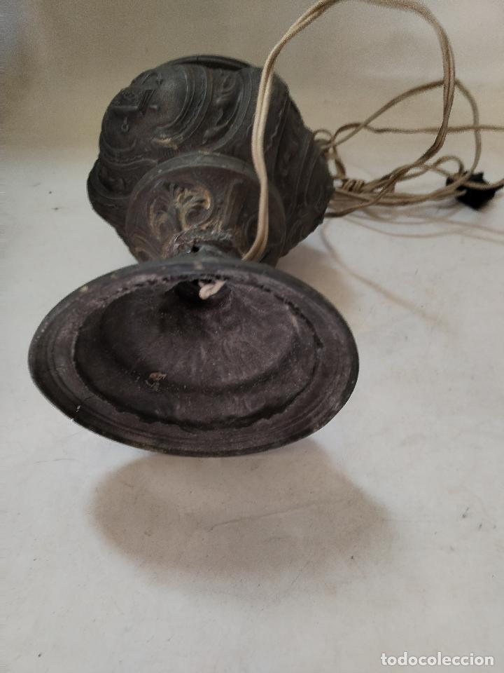 Antig&uuml;edades: LAMPARA ANTIGUO QUINQUE DE CALAMINA - Foto 2