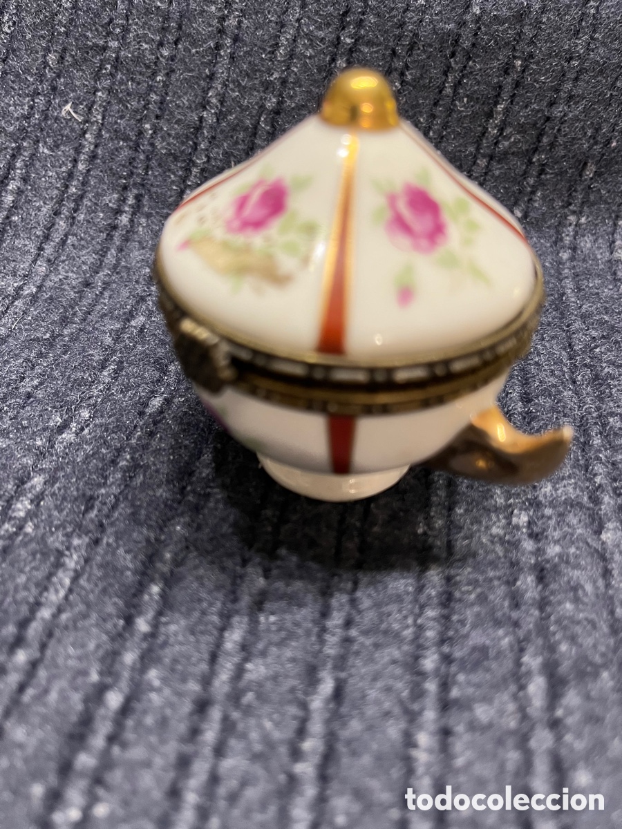 Antig&uuml;edades: Caja porcelana y pan de oro - Foto 3