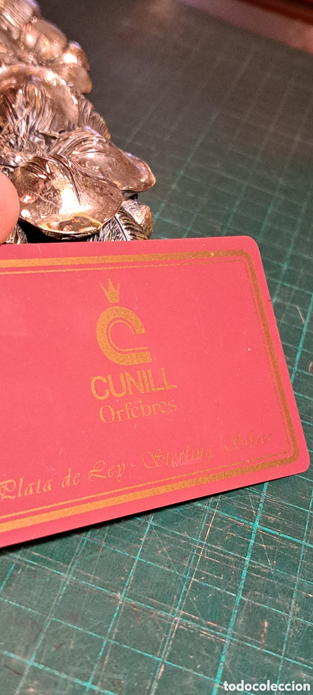Antig&uuml;edades: Marco plata Cunill grabado - Foto 17