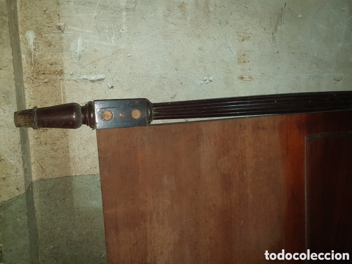 Antig&uuml;edades: CABEZAL CAMA MADERA CAOBA - Foto 13
