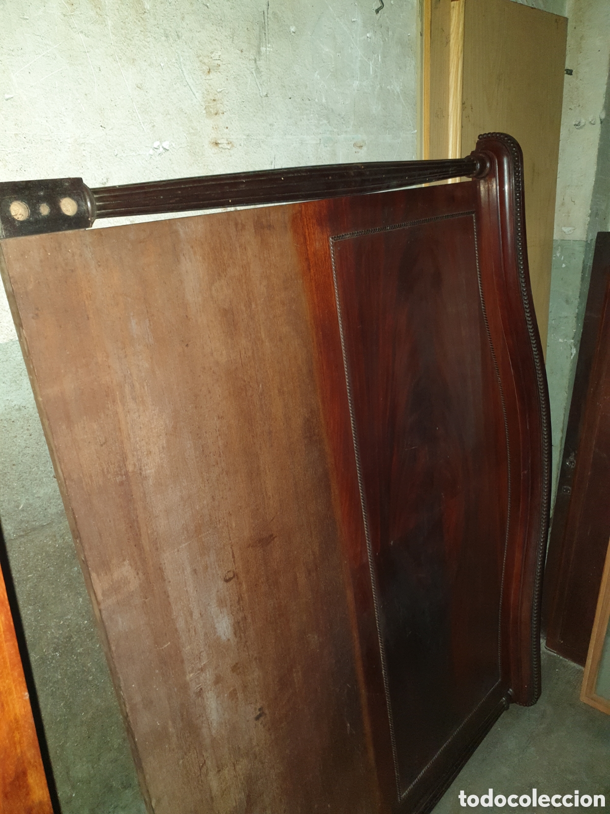 Antig&uuml;edades: CABEZAL CAMA MADERA CAOBA - Foto 14