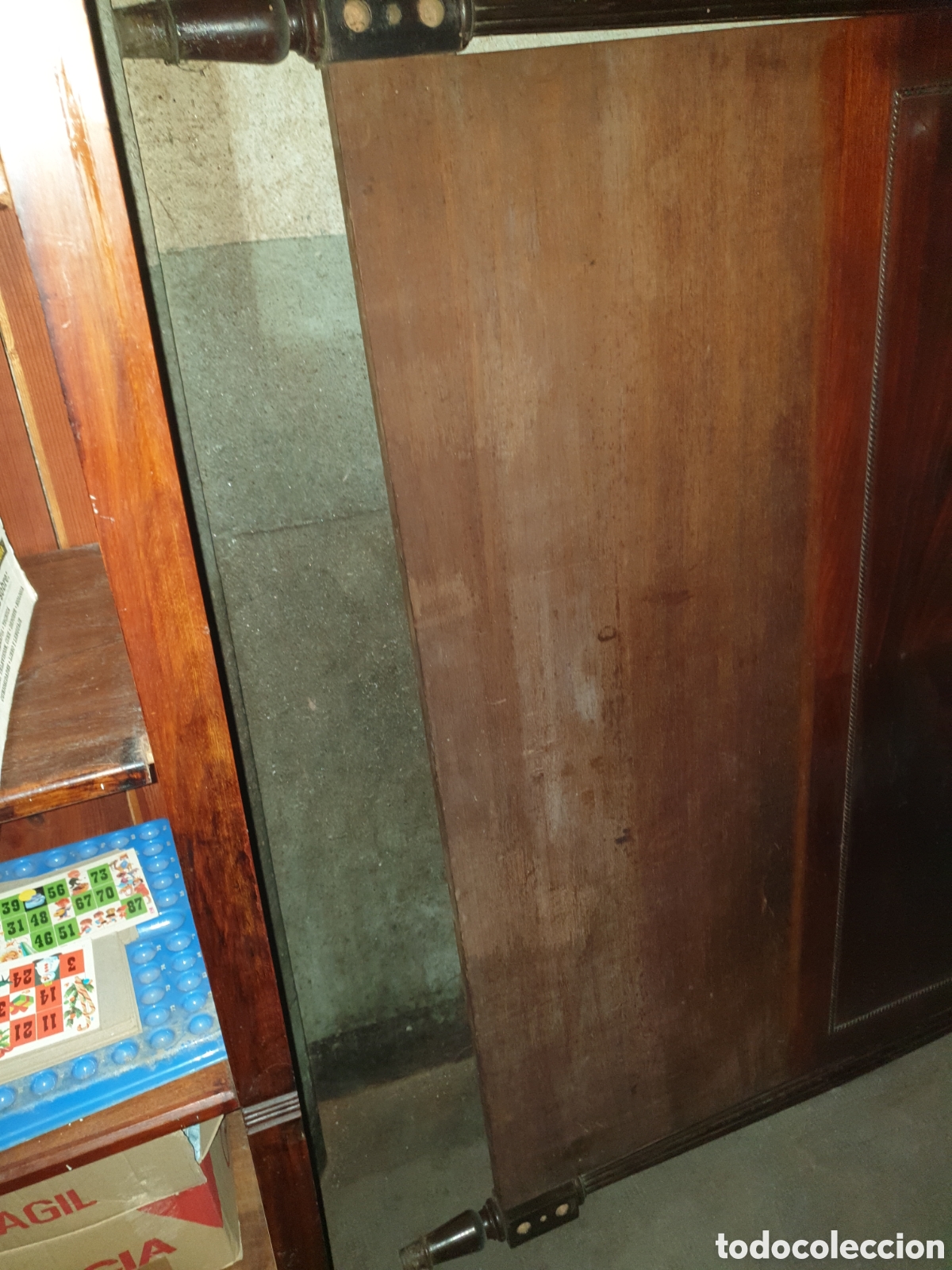 Antig&uuml;edades: CABEZAL CAMA MADERA CAOBA - Foto 15