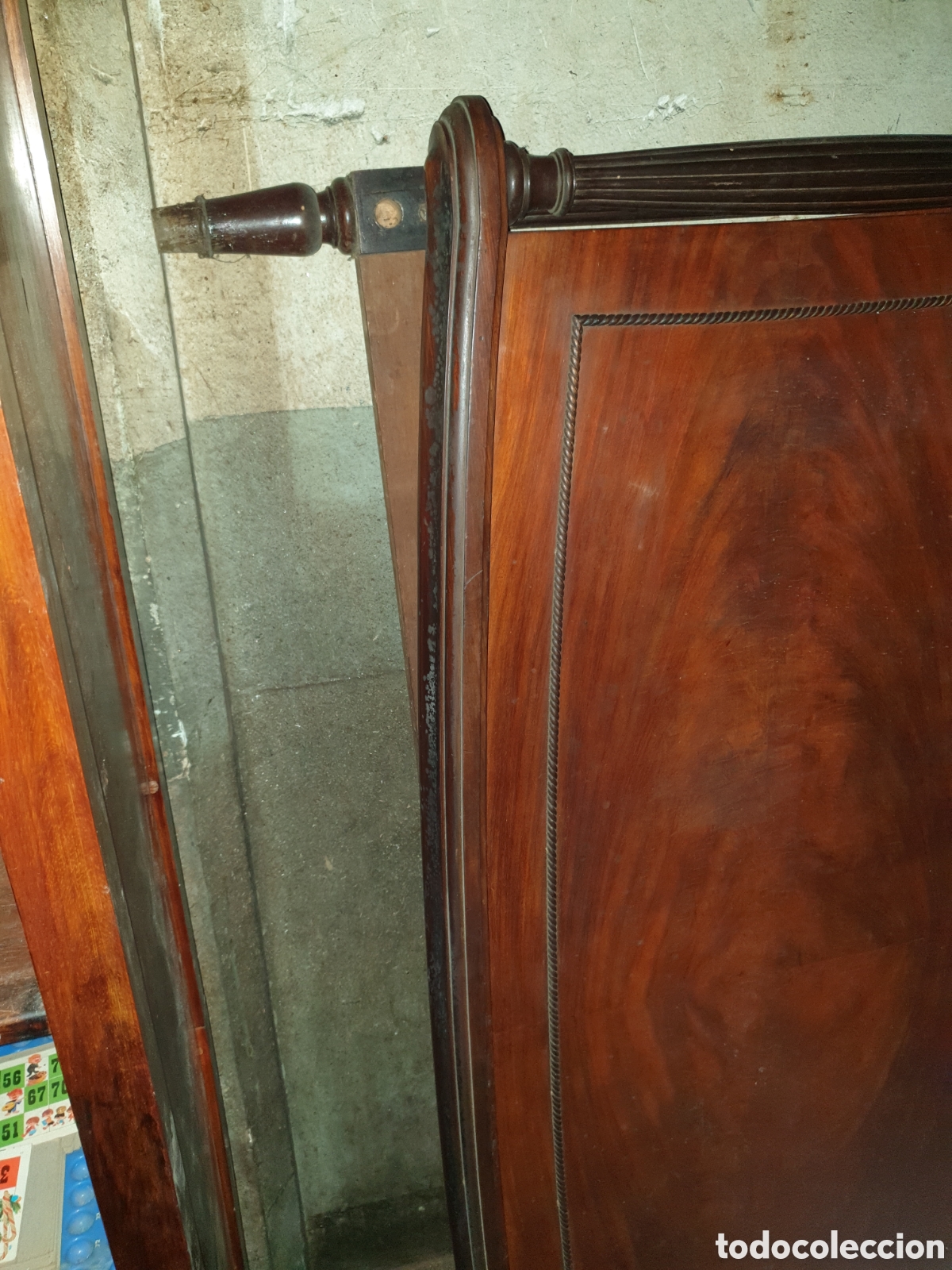 Antig&uuml;edades: CABEZAL CAMA MADERA CAOBA - Foto 19