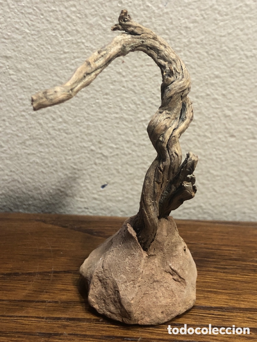 Antiques: Antiguo casa de corcho y arbol para el Belen (pesebre).