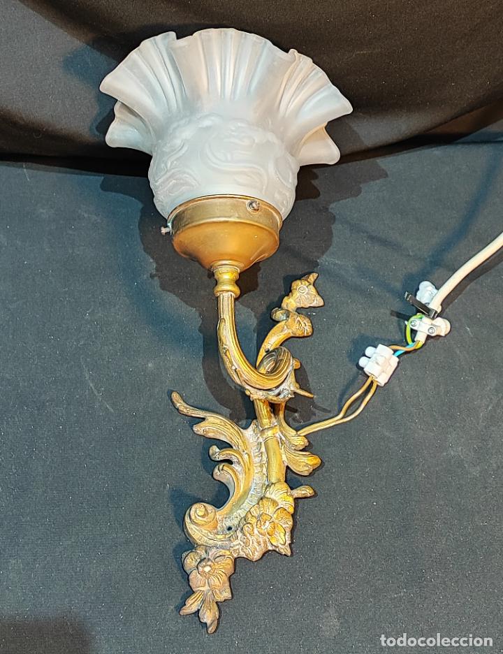 Antig&uuml;edades: INTERESANTE APLIQUE ,LUZ, DE PARED ROCOCO - Foto 3