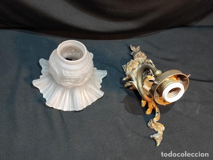 Antig&uuml;edades: INTERESANTE APLIQUE ,LUZ, DE PARED ROCOCO - Foto 4