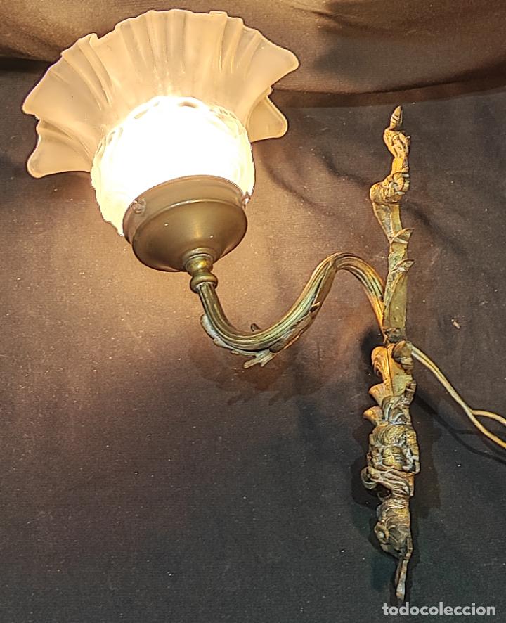 Antig&uuml;edades: INTERESANTE APLIQUE ,LUZ, DE PARED ROCOCO - Foto 1
