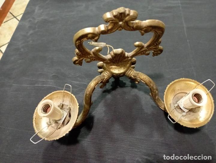 Antig&uuml;edades: APLIQUE PARED BRONCE. - Foto 2