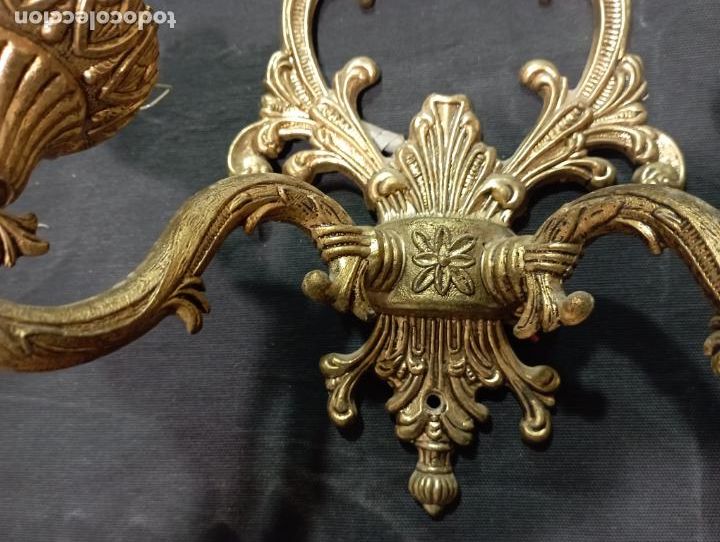 Antig&uuml;edades: APLIQUE PARED BRONCE. - Foto 4