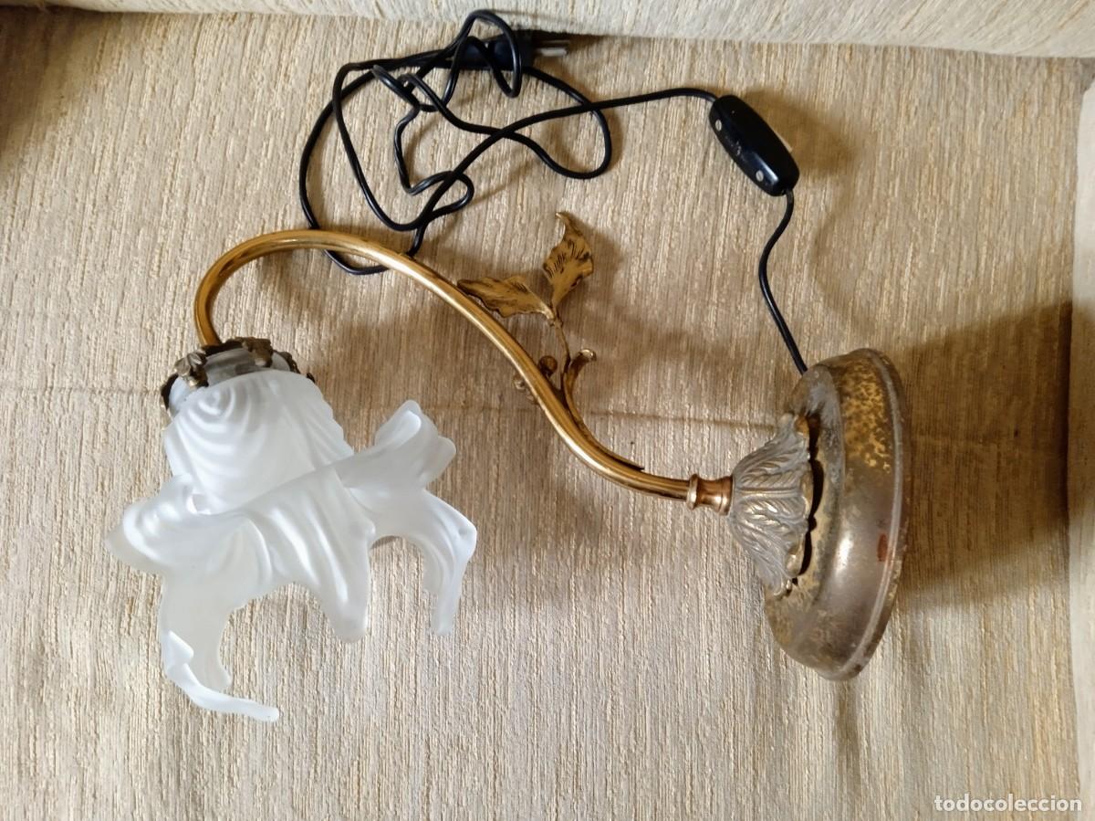 Antig&uuml;edades: L&aacute;mpara aplique de mesa antiguo - Foto 1