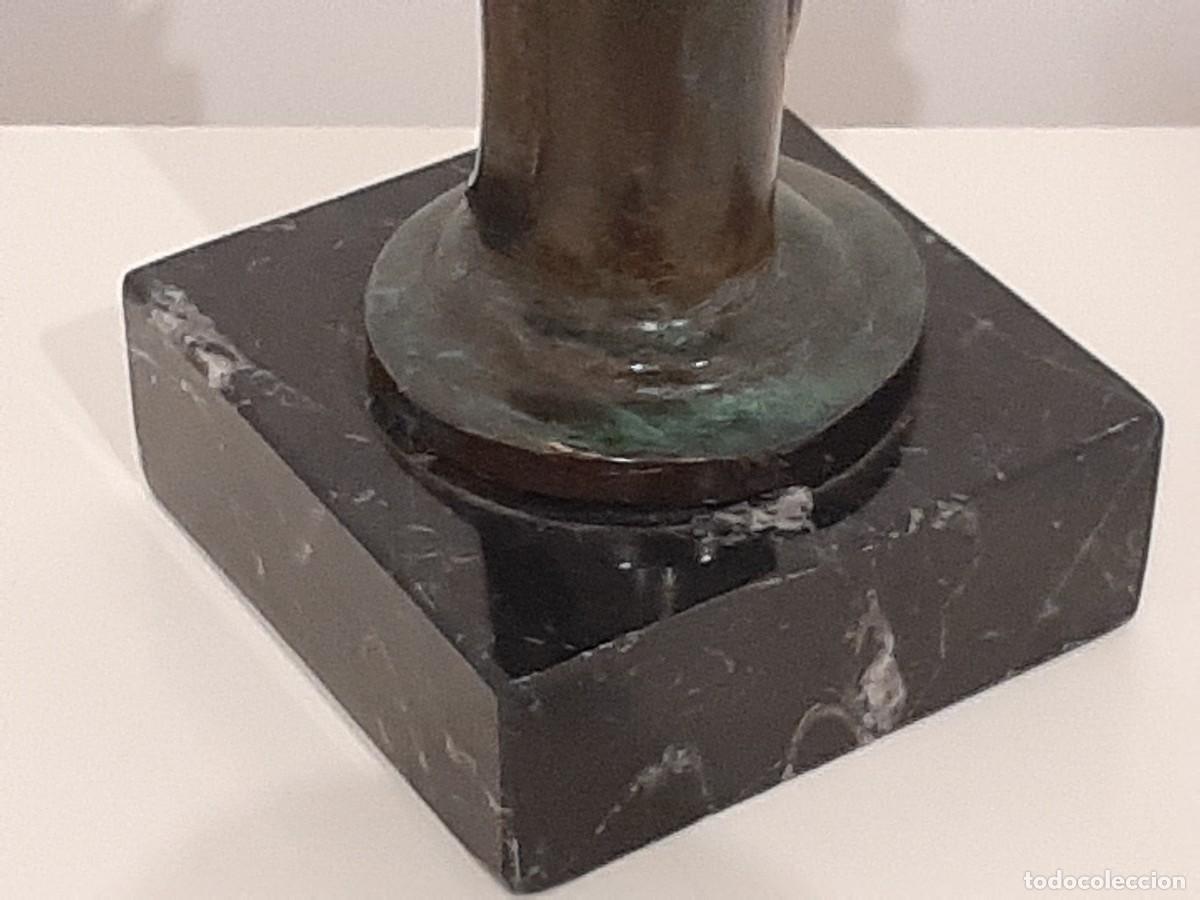 Antig&uuml;edades: SURTIDOR CEPSA DE BRONCE CON BASE DE M&Aacute;RMOL. - Foto 4