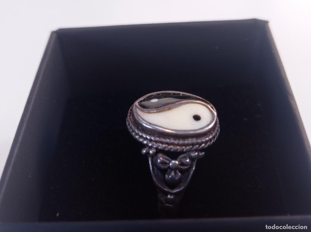 Antig&uuml;edades: Anillo plata de ley Yin y el Yang - Foto 2