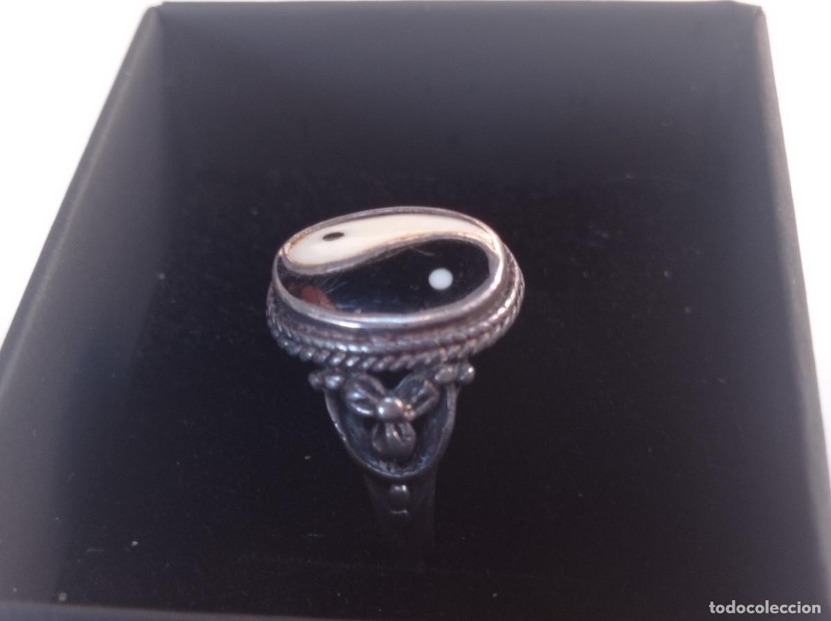 Antig&uuml;edades: Anillo plata de ley Yin y el Yang - Foto 4