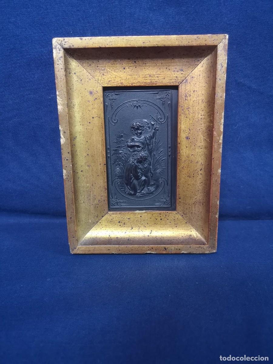 Antig&uuml;edades: MINIATURA RELIGIOSA EN EBONITA - Foto 1