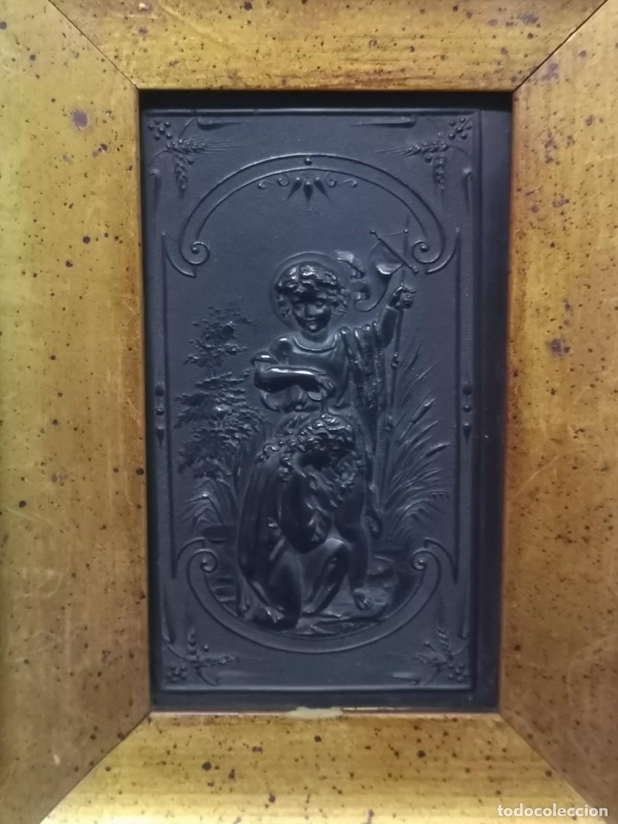 Antig&uuml;edades: MINIATURA RELIGIOSA EN EBONITA - Foto 3