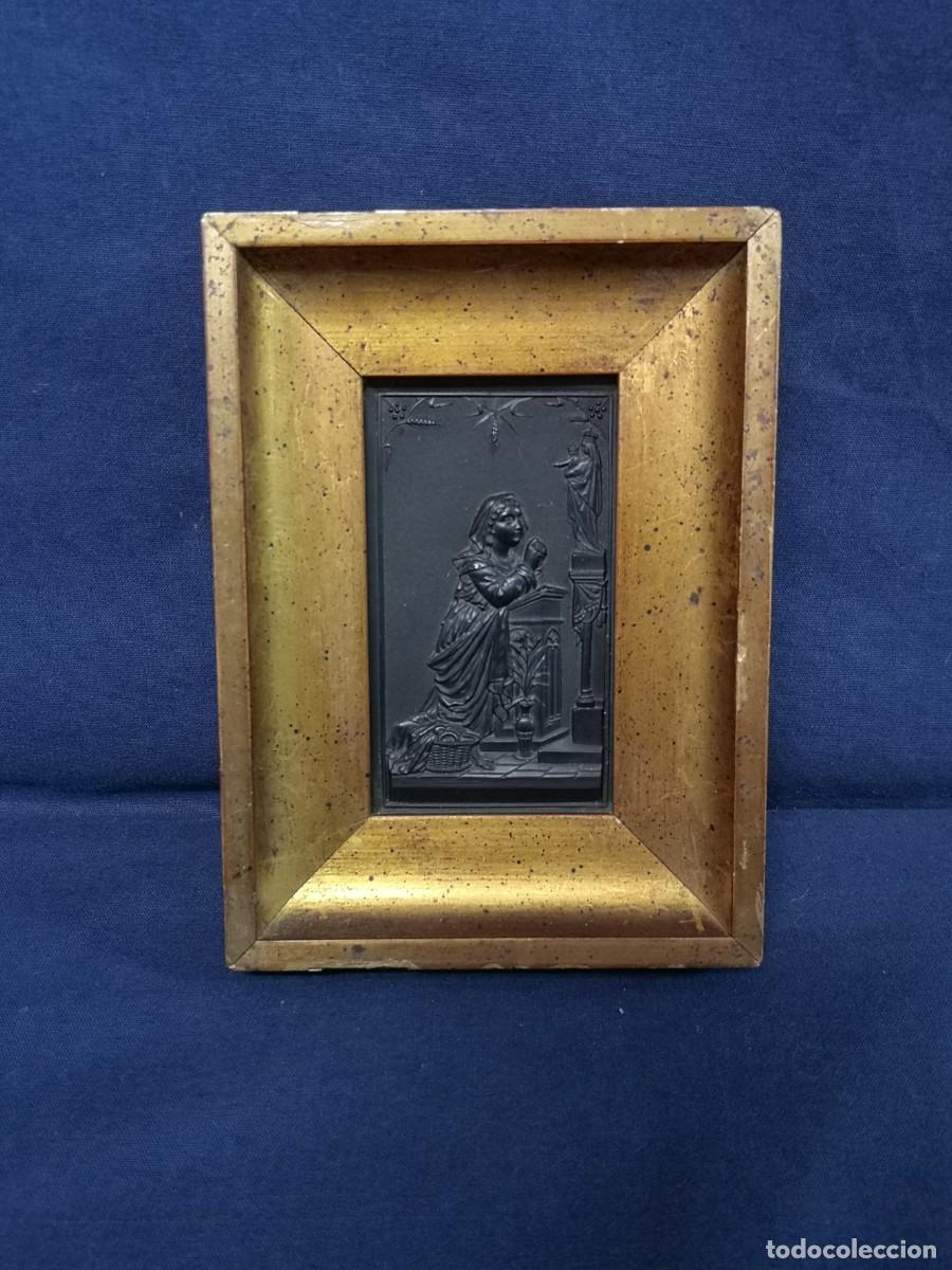 Antig&uuml;edades: MINIATURA RELIGIOSA EN EBONITA - Foto 1