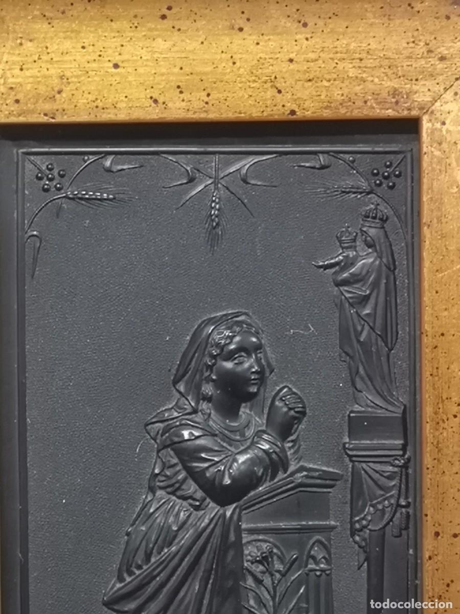 Antig&uuml;edades: MINIATURA RELIGIOSA EN EBONITA - Foto 4