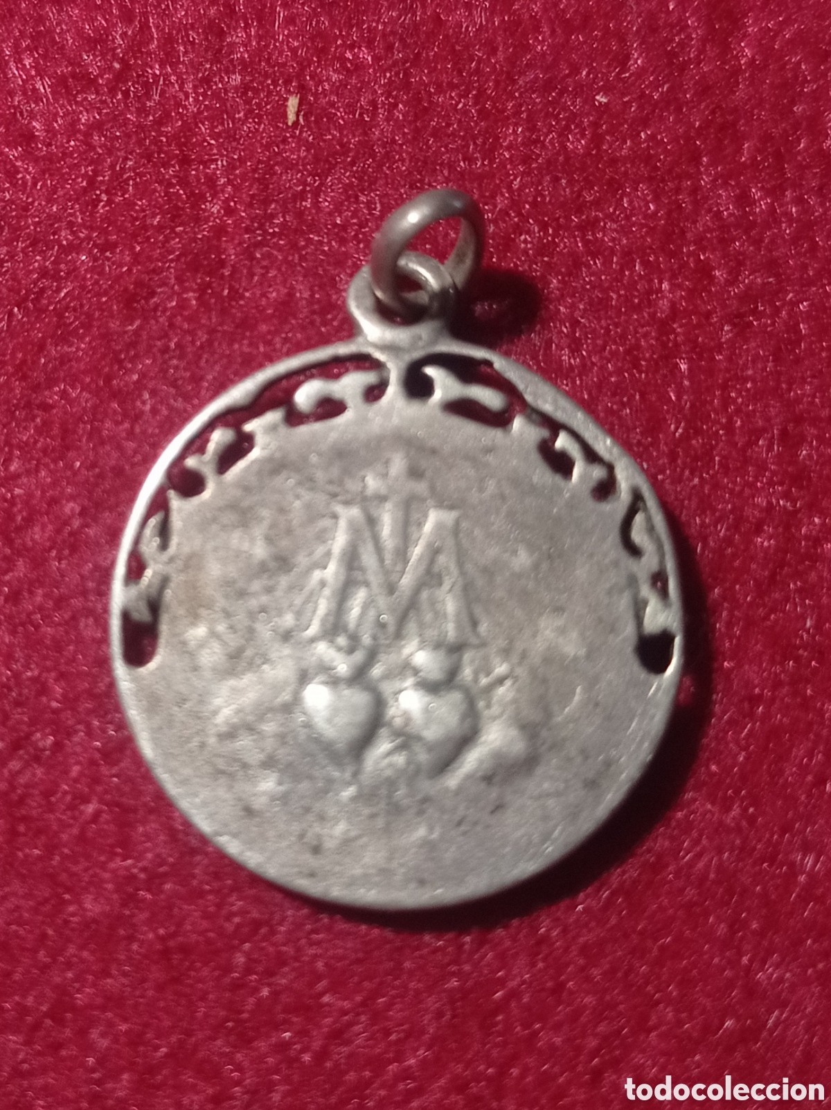 Antig&uuml;edades: ⚜️ANTIGUA MEDALLA DE PLATA DE LA INMACULADA CONCEPCI&Oacute;N - Foto 2