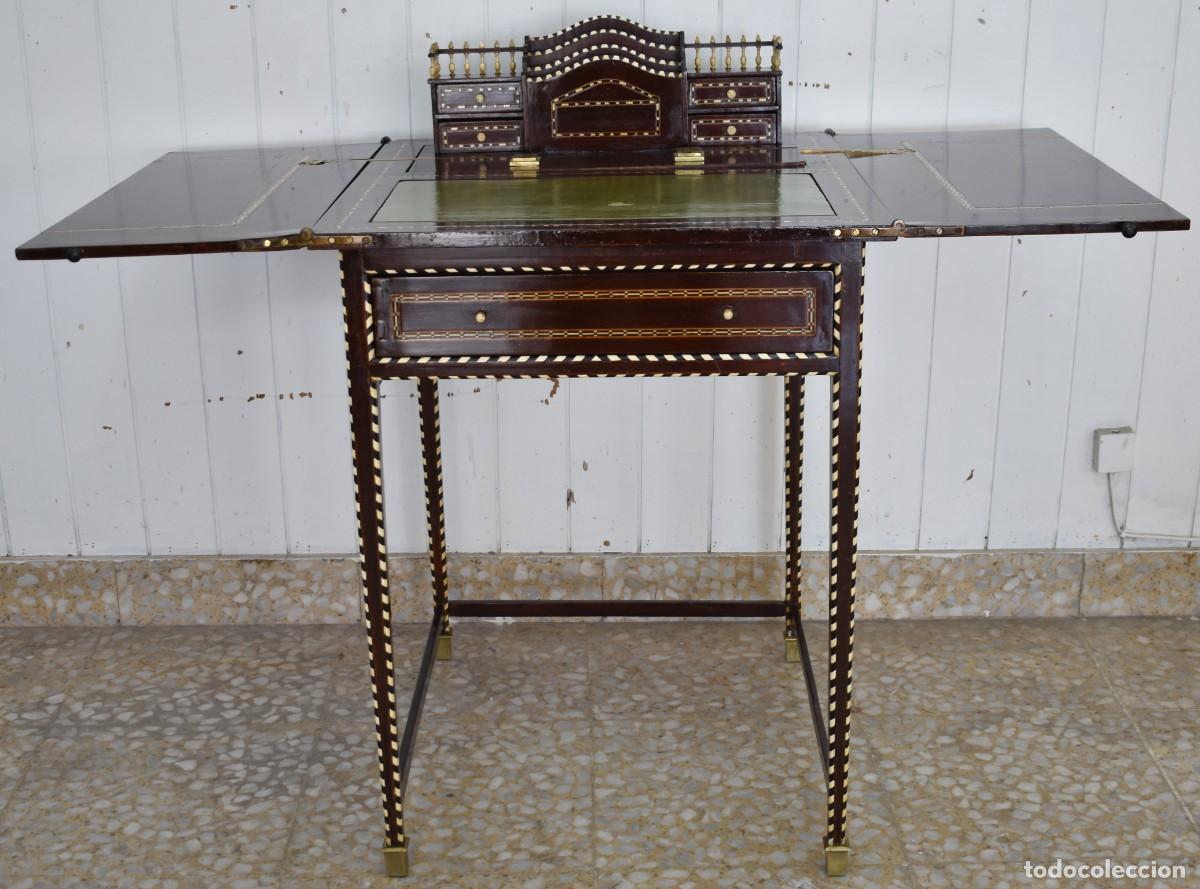 Antig&uuml;edades: MESA ESCRITORIO DE TARACEA - Foto 1